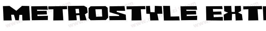 Metrostyle Extended Bold字体转换